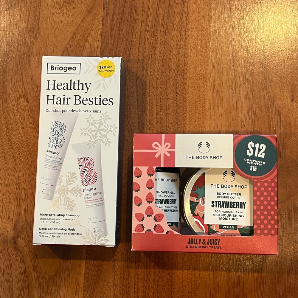 Briogeo & The Body Shop Travel Sized Bundle - NIB